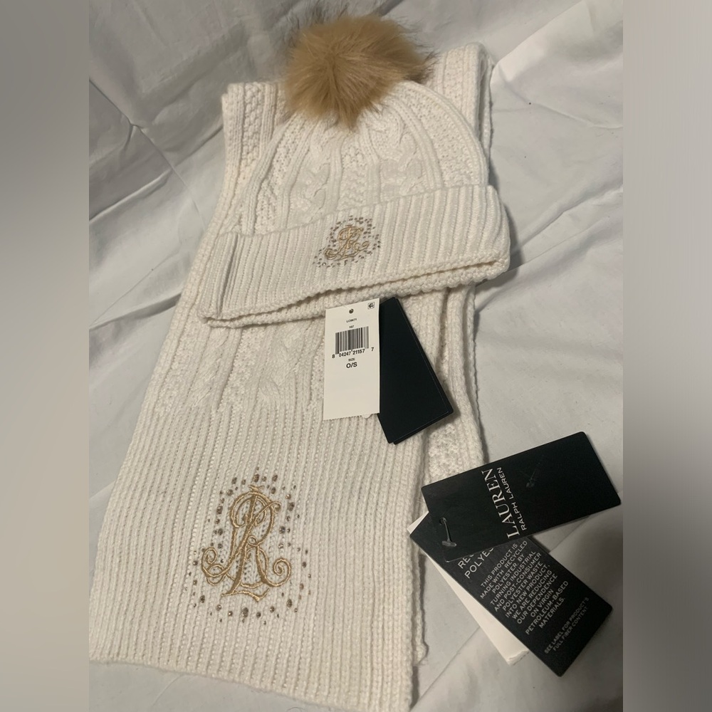 Ralph Lauren Hat and Scarf set